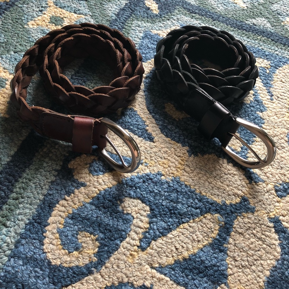 Two Lands End Braided Belts